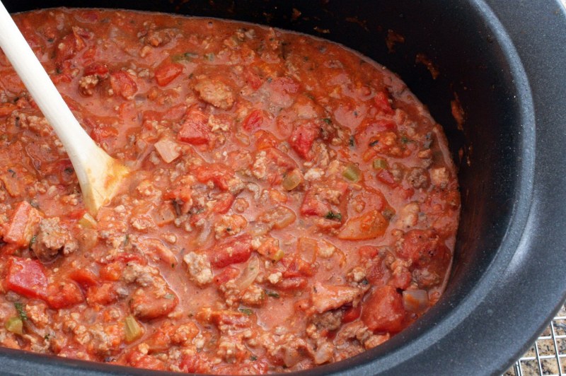 Фарш мясной с томатной пастой