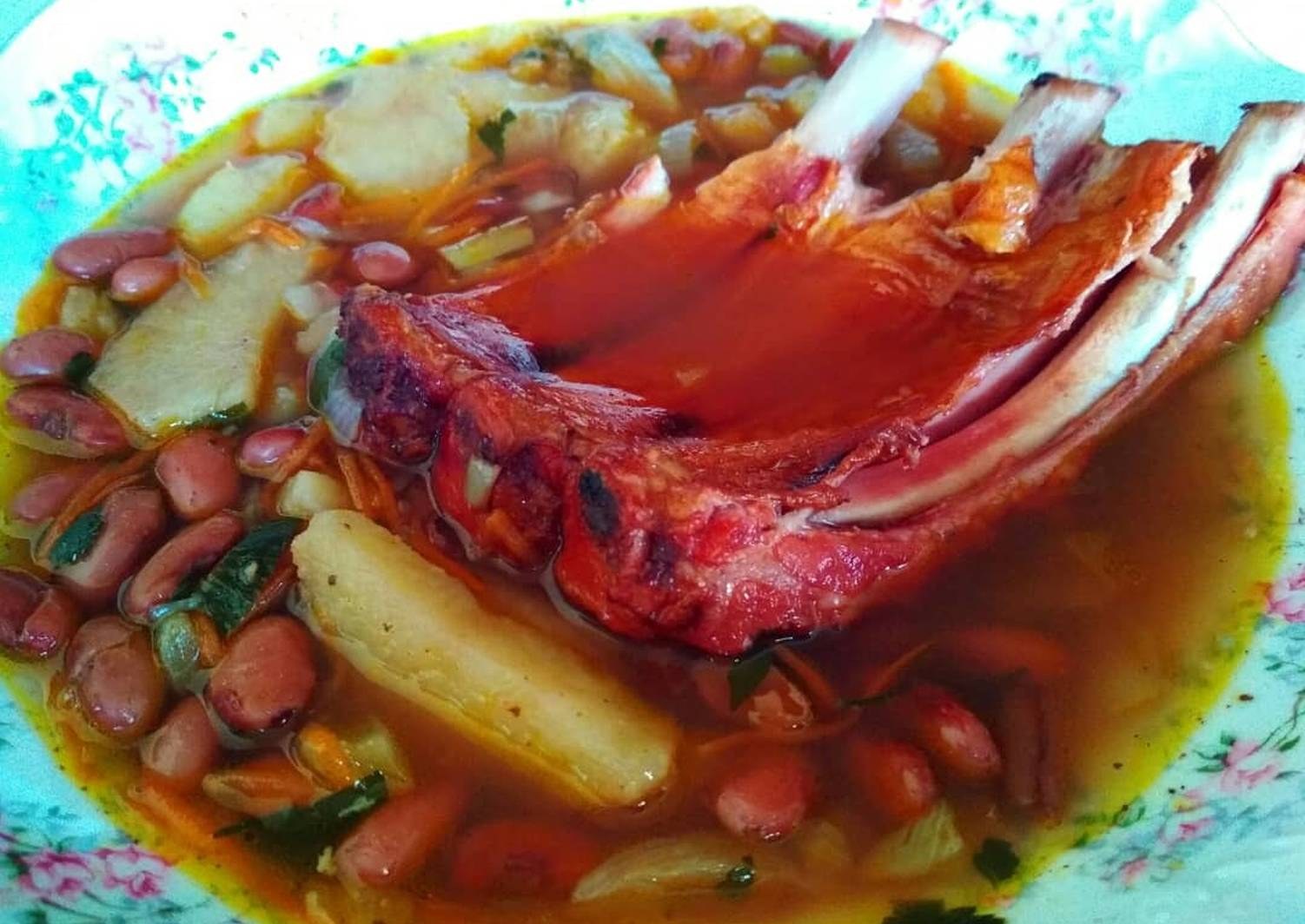 суп со свиными ребрышками с фото