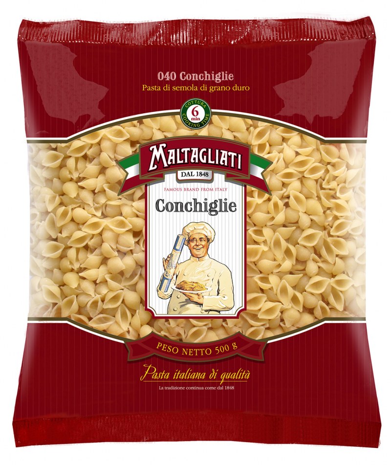 Макаронные изделия Maltagliati 500 г Ракушка мелкая
