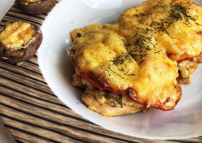 Курица под шубой в духовке