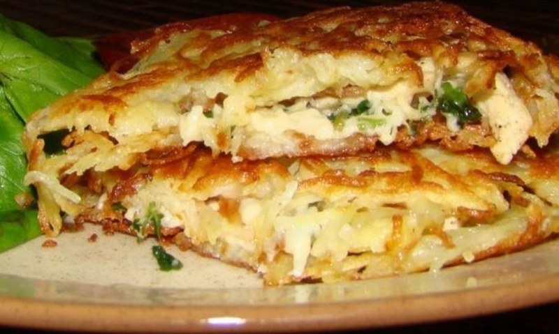 Куриное филе в картофельной шубке