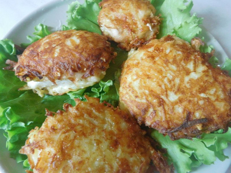 Куриное филе в картофельной шубке