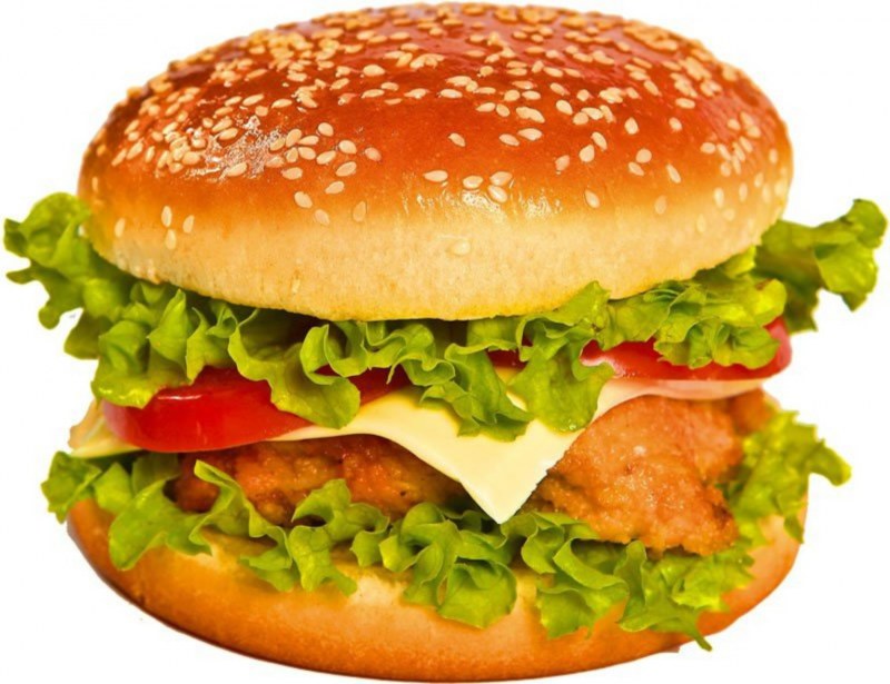 Чизбургер с курицей