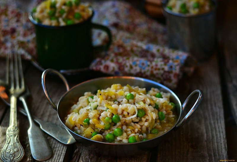 Перловая каша с овощами