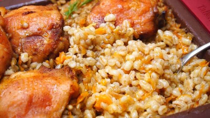 Перловая каша горкой