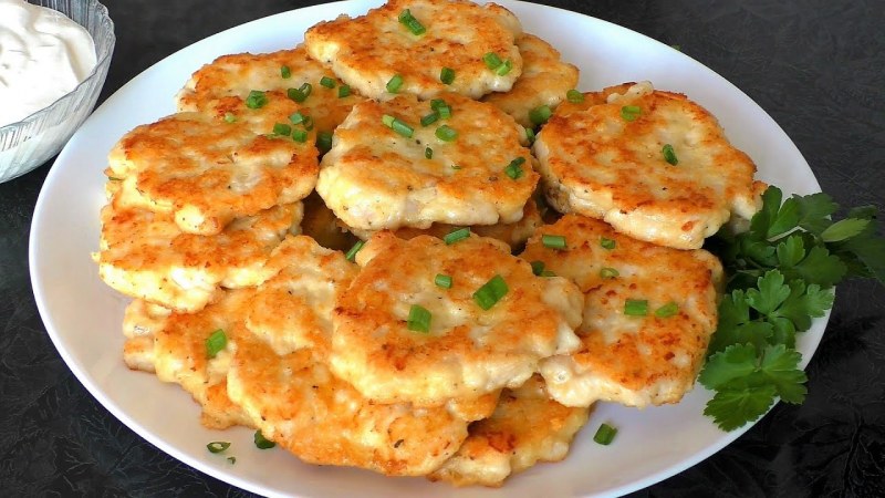 Куриные оладьи