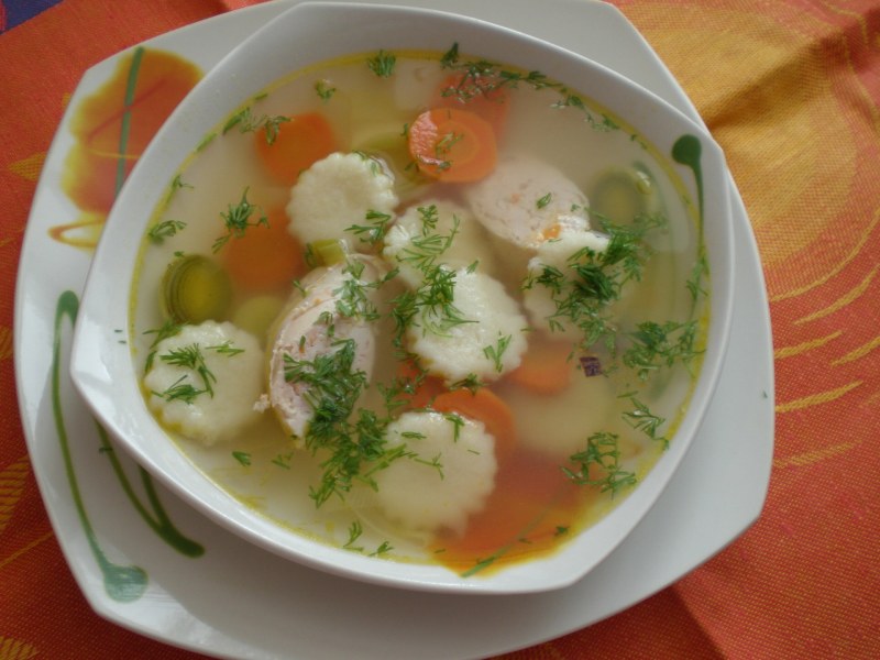 Суп с клецками