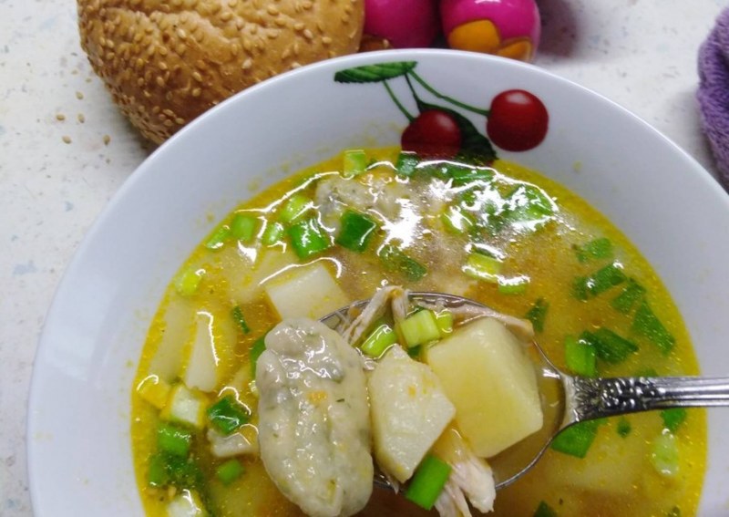 Марийский суп с клецками