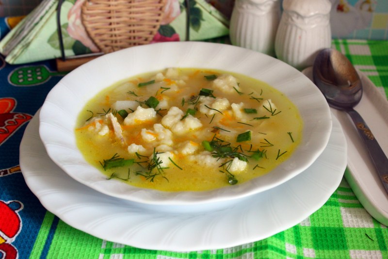 Суп картофельный с клецками