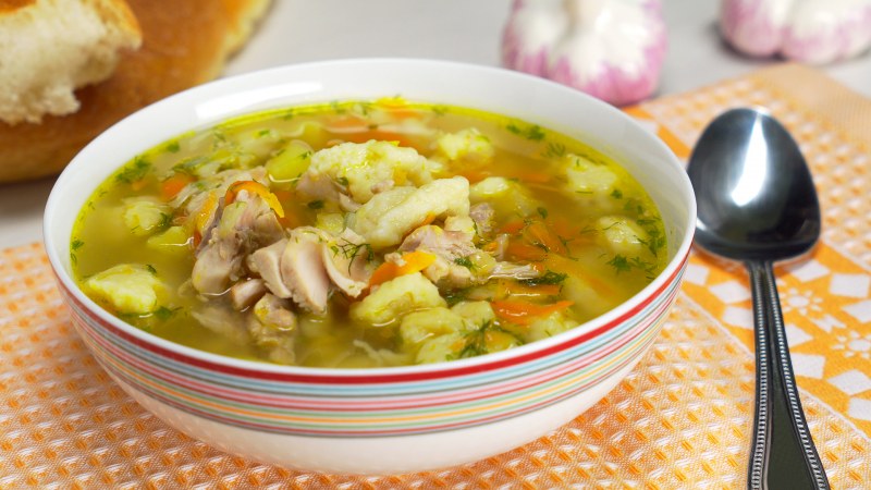 Суп с клецками