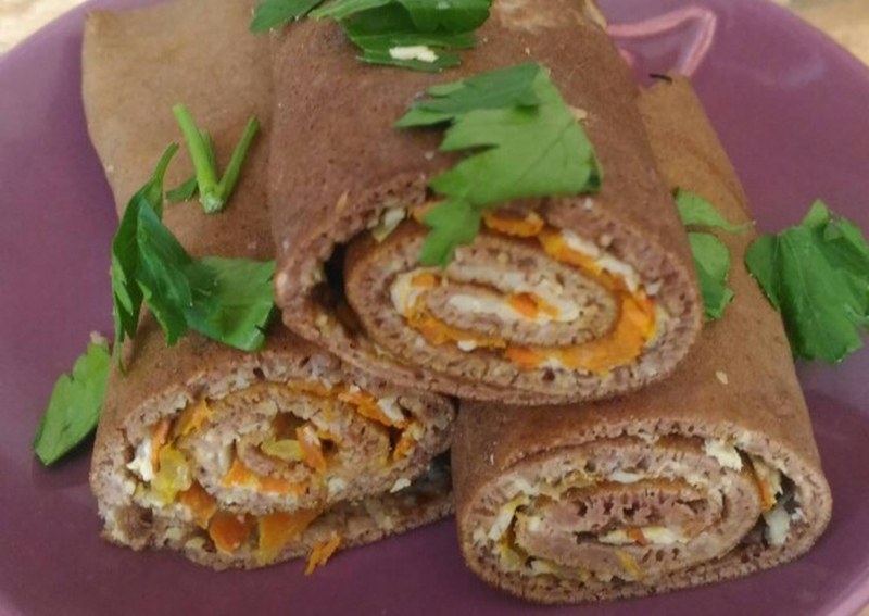 Печеночный торт канапе