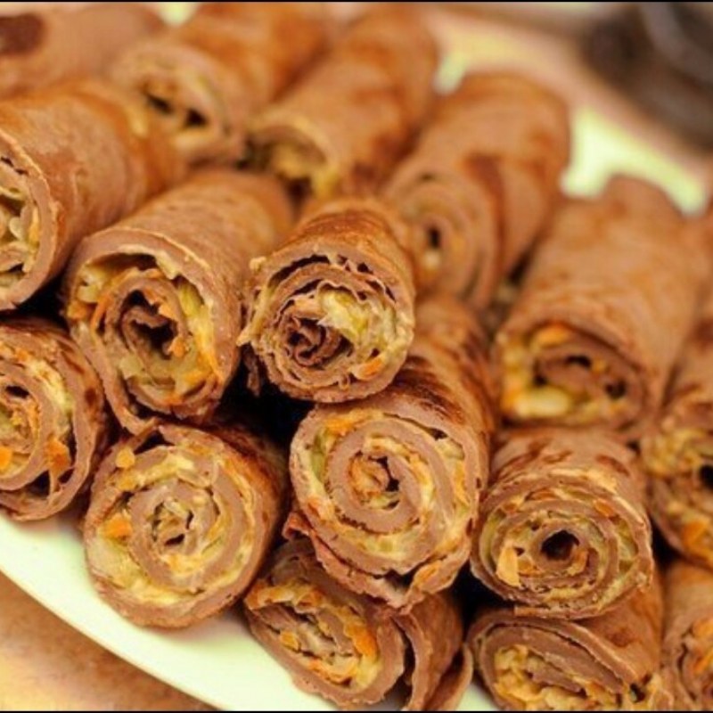 Печёночный рулет из куриной печени