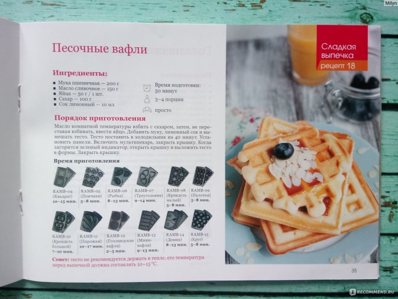 Рецепт вафель для электровафельницы классический рецепт