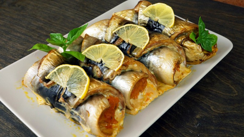 Рулет горбуша скумбрия