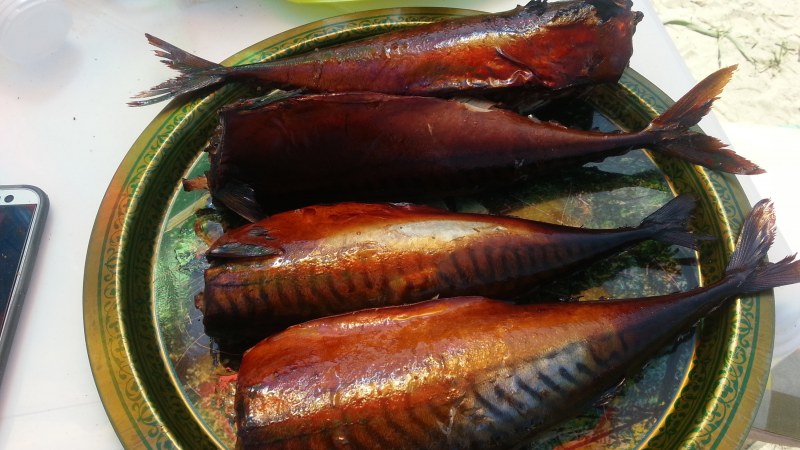 Копченая скумбрия горячего копчения