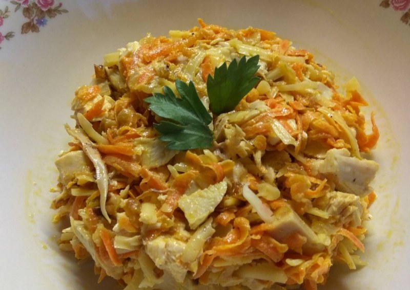 Обжорка с корейской морковкой и говядиной