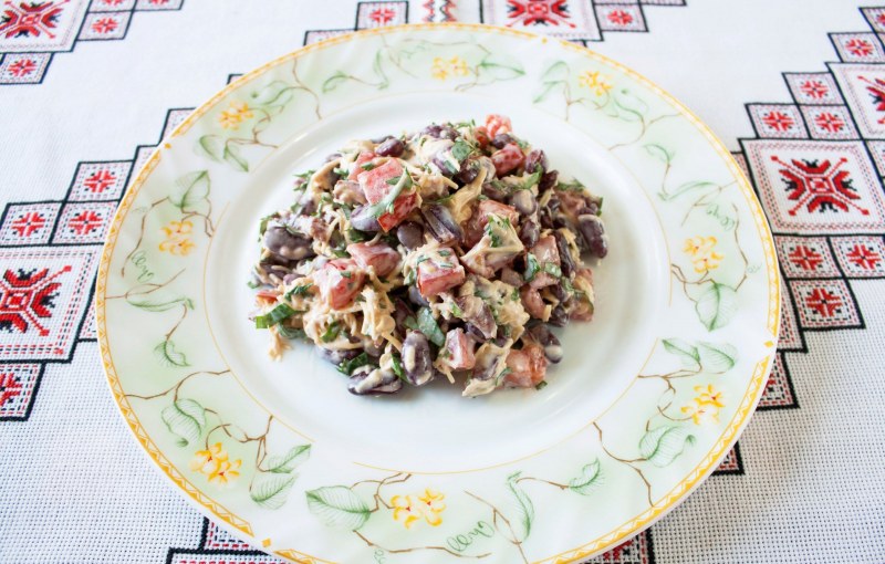 Салат по Краковски с корейской морковью
