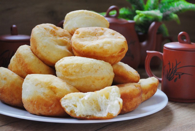 Баурсаки Сибирские шапочкой