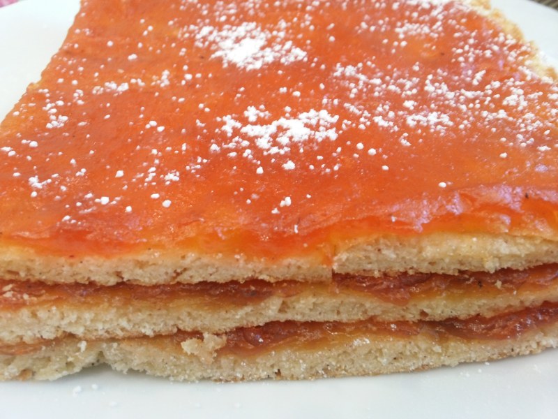 Песочный пирок с творогом