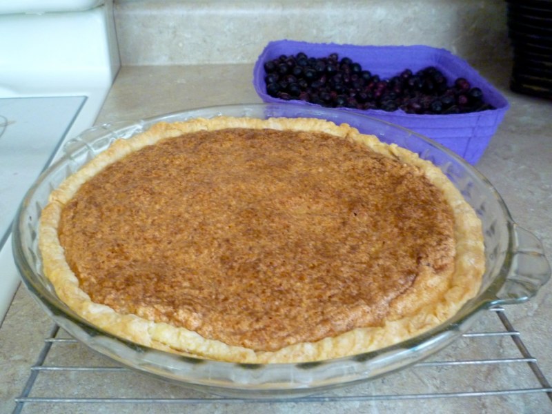 Открытый пирог с яблоками