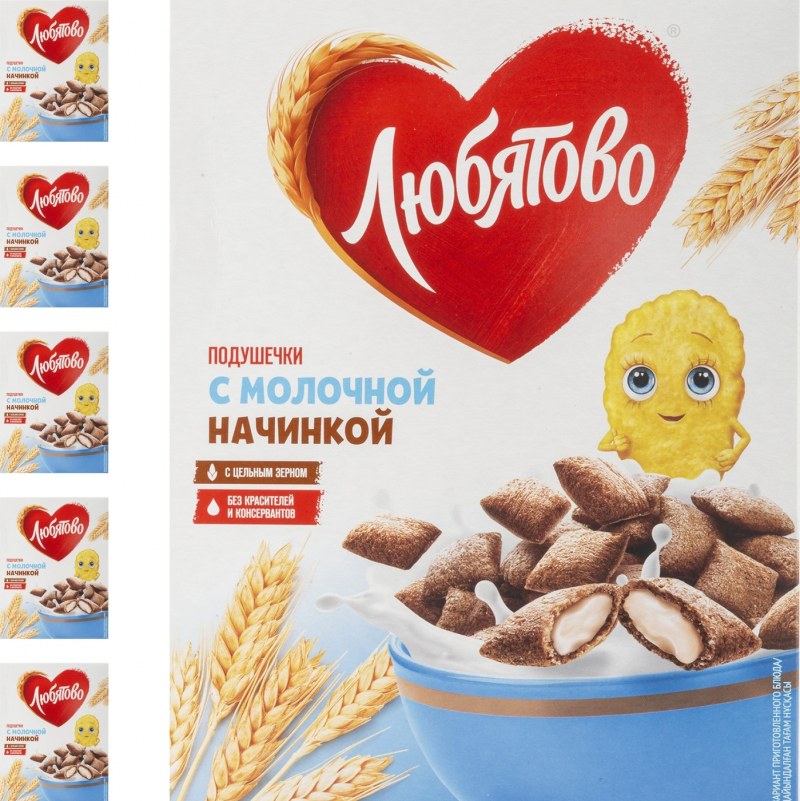 Любятово подушечки молочные
