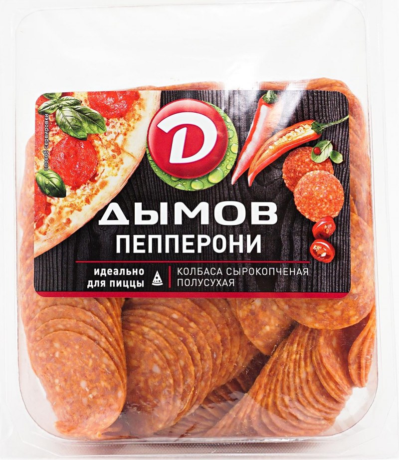 Салями пепперони дымов