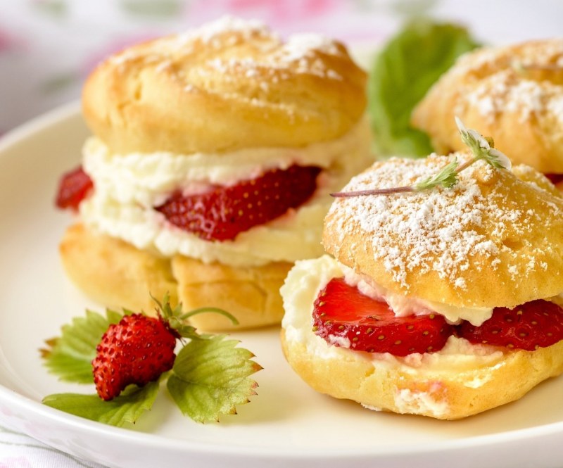 Профитроли с грибами