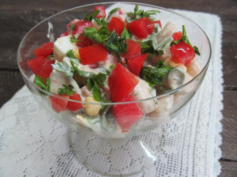 Салат картофельный с огурцами