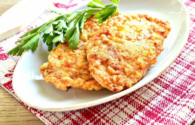 Отбивные из куриного филе