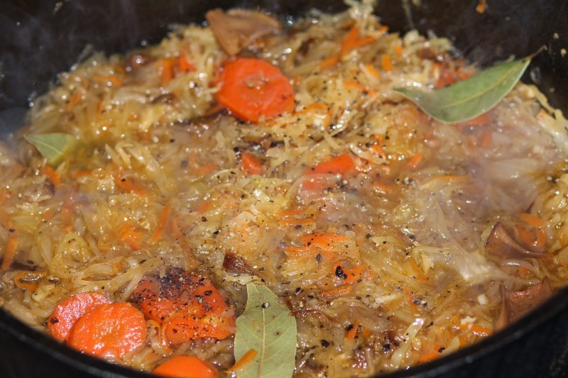 Квашеная капуста с рисом