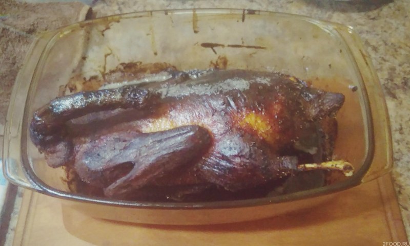 Гусь с квашеной капустой