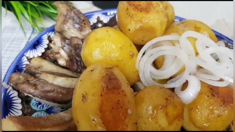 Казан кебаб с фри