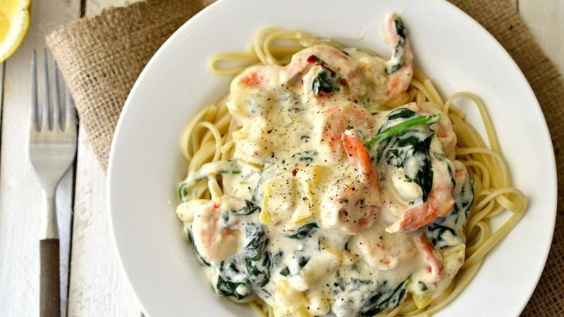 Паста с крабовыми палочками