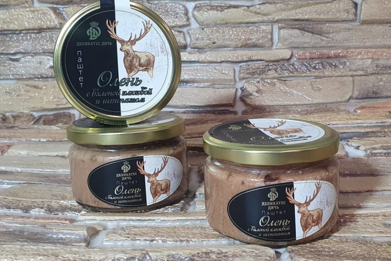 Паштет Лесная диковинка из мяса оленя с морковью (ламистер) 100 г
