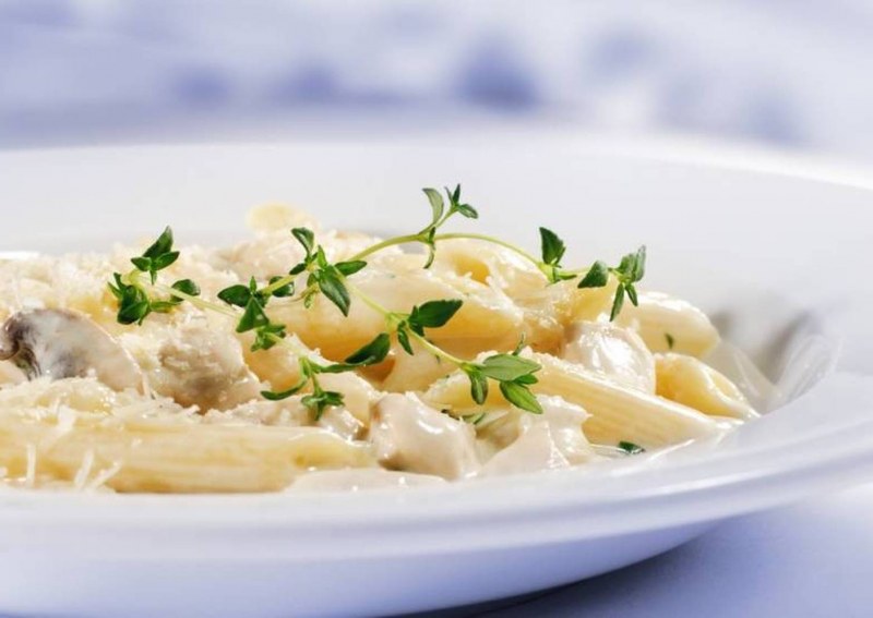 Сливочная паста с куриным филе