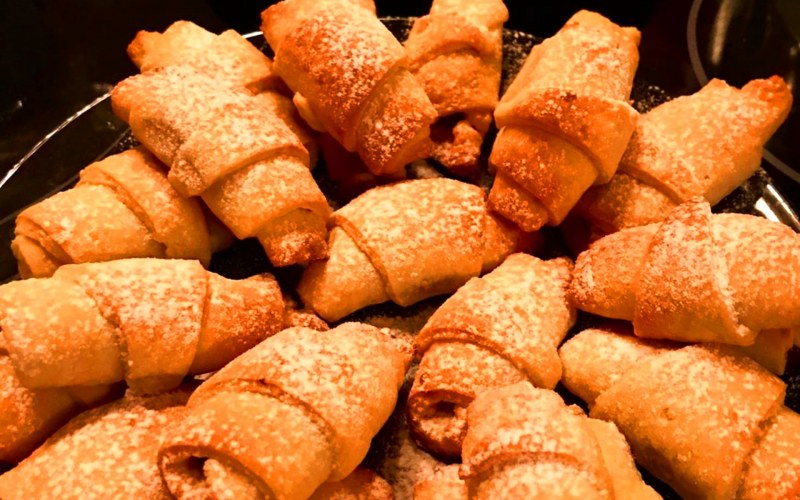 Творожные рогалики
