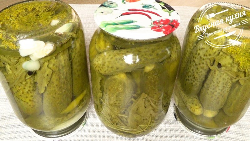 Маринованные огурцы с уксусом