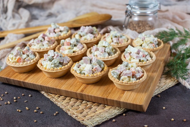 Тарталетки с мясом криля