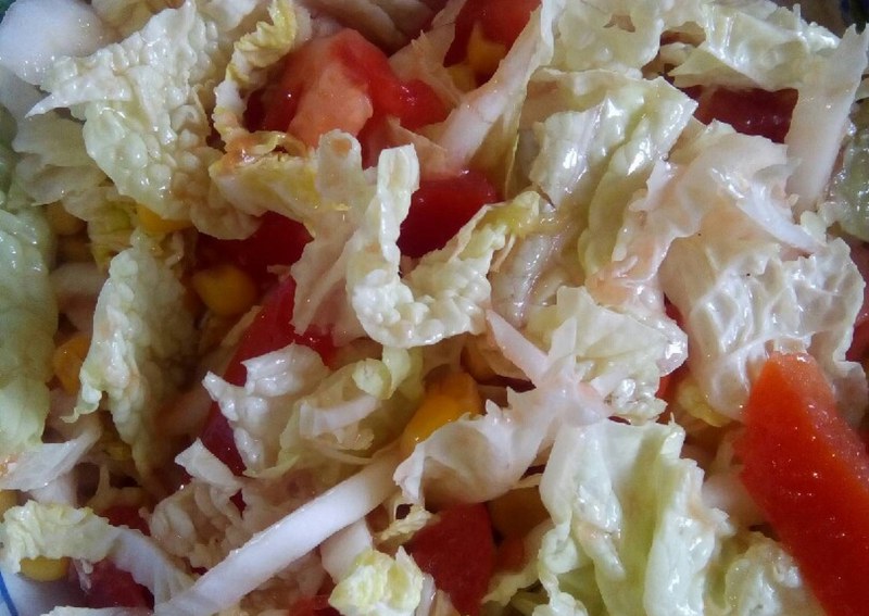 Салат с пекинской капустой и мясом
