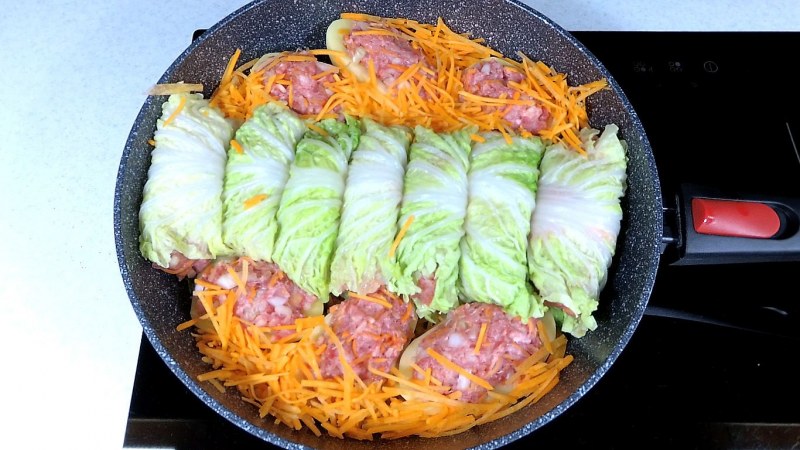 Жареные конвертики пекинской капустой с начинкой рецепт