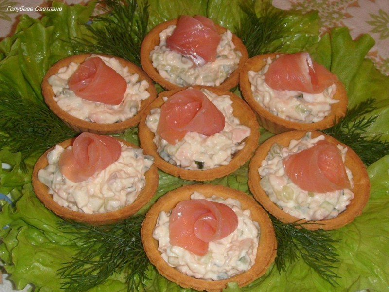 Тарталетки с оливками