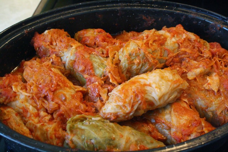 Фаршированные перцы с фаршем и рисом
