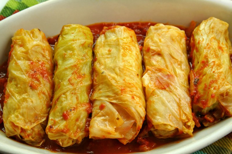 Голубцы с мясом и рисом