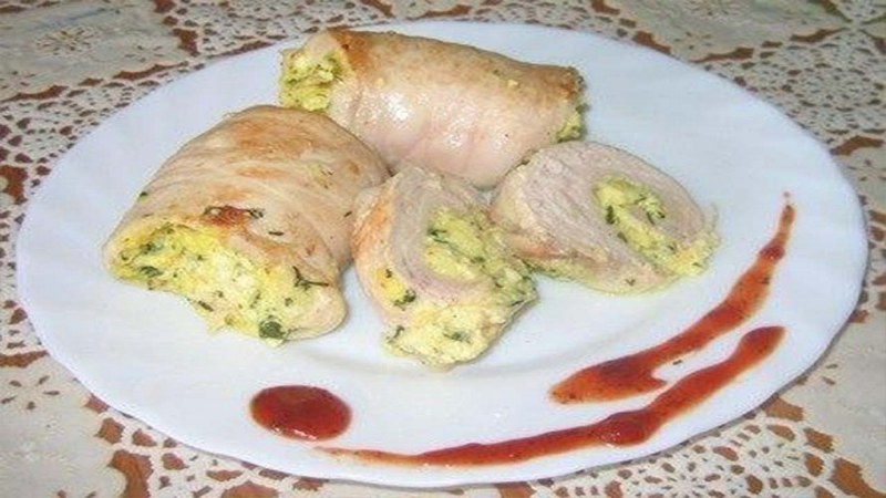 Филе индейки рулет