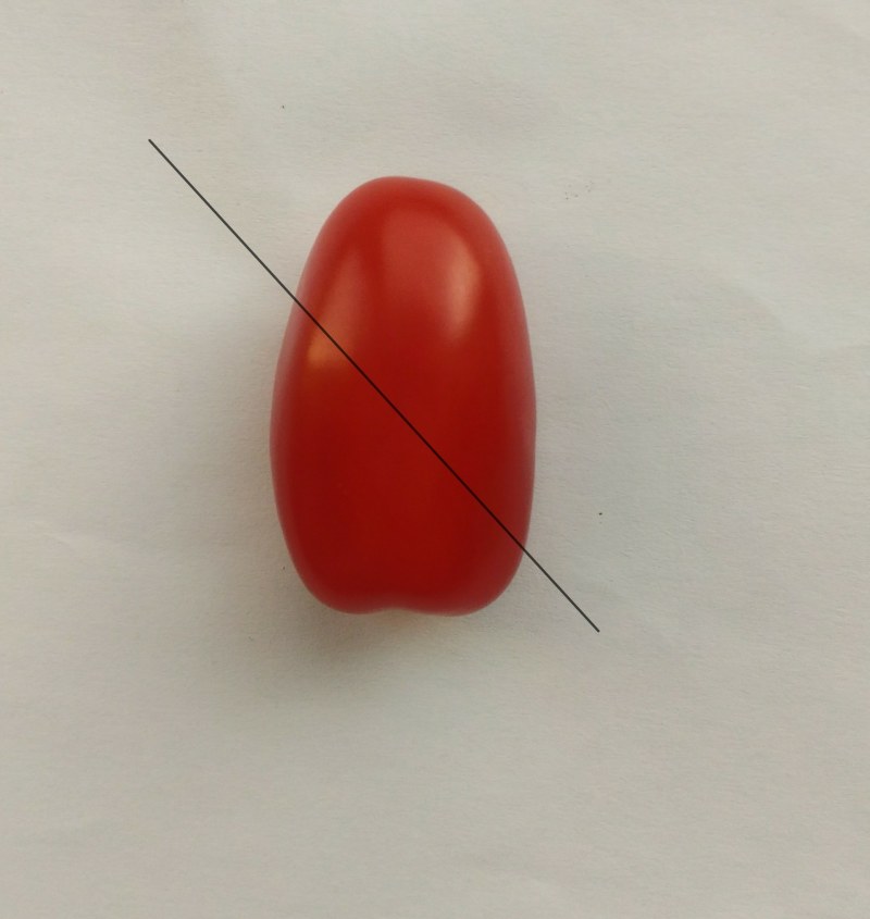 Сердечко из помидора