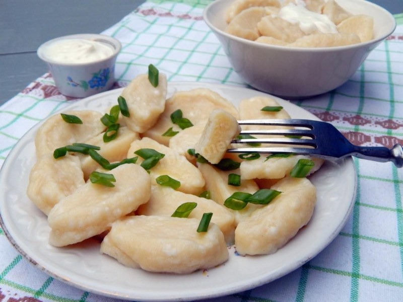 Галушки жареные