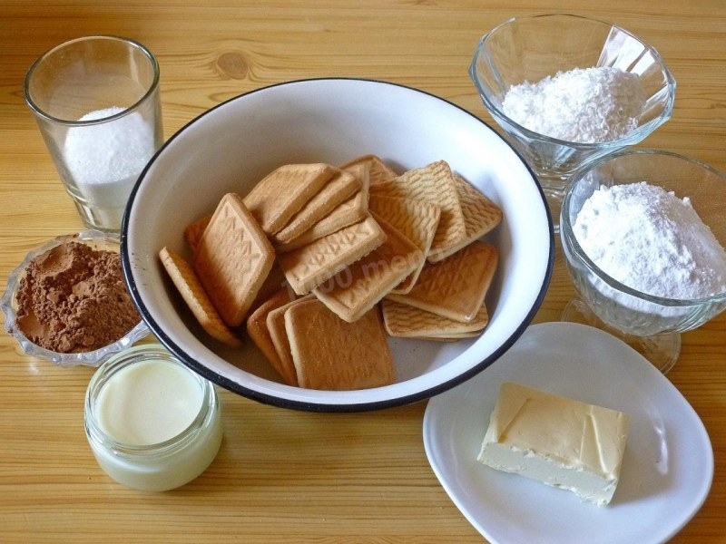 Печенье с маслом и сахаром