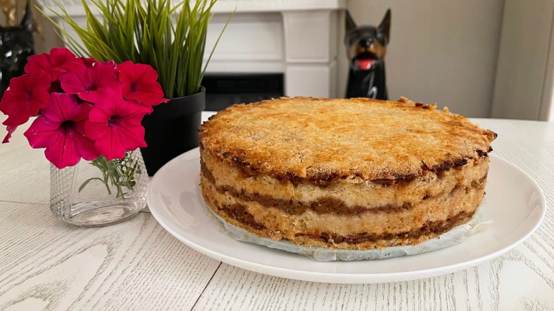 Насыпной яблочный пирог