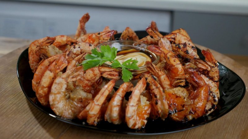 Лангустины шашлык