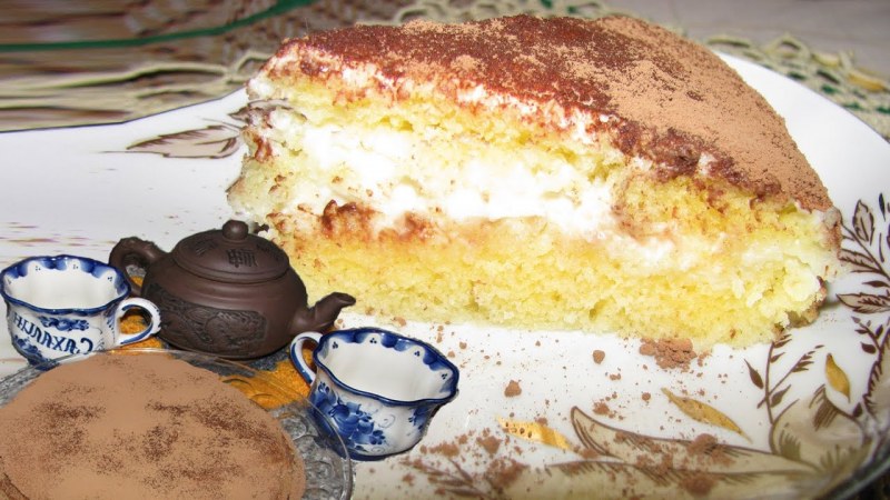 Манник на йогурте в духовке